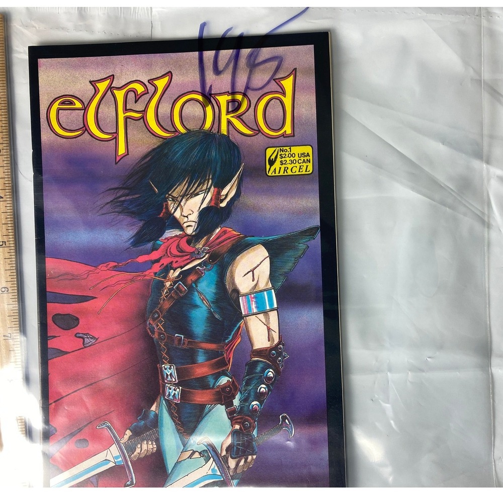 Elf Lord Comic Book Issue 1 Arcel Comics Fantasy Elf Warrior Sword